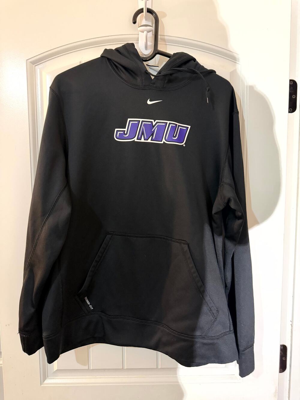 Nike James Madison University Therma-FIT Hoodie Men's Large Purple Pullover